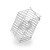 Cesto portabiancheria inclinato cromato per mobile 60x30 cm Inoxa 1256030