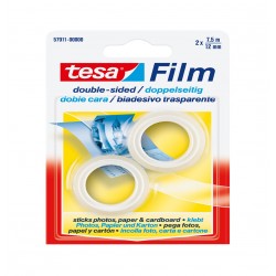 2x tesafilm biadesivo 7,5:12 blister 7,5x12