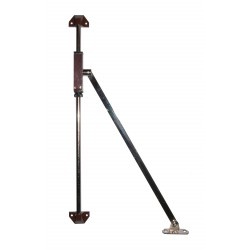 Asta snodata a frenata regolabile 25 cm marrone
