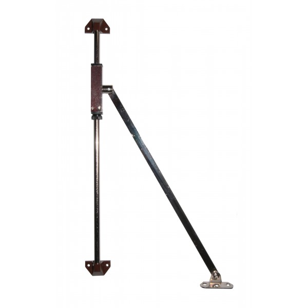 Asta snodata a frenata regolabile 25 cm marrone
