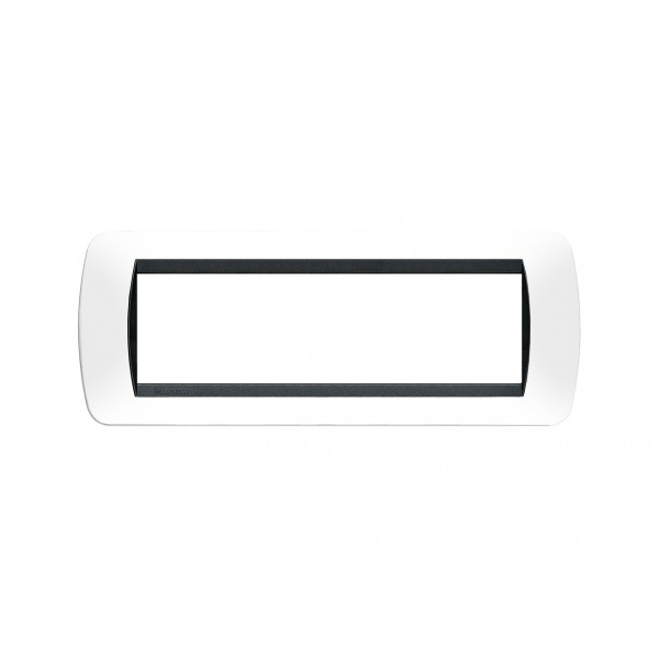 Living int - placca 7p 206x80 mm colore bianco