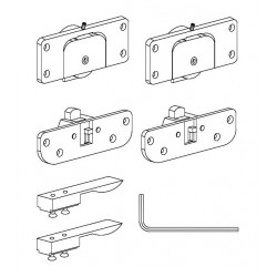 Scorribase maxi - set per ante scorrevoli legno