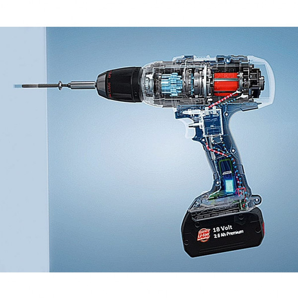 Trapano avvitatore professionale Bosch GSR 18 VE-2-LI potenza 18V