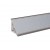 Alzatina top cucina in pvc 45° 4,20 mt scraper/avorio