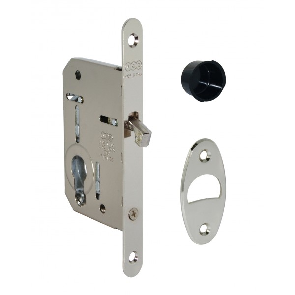 Serratura yale s/scivola tre nichel rev. e.50