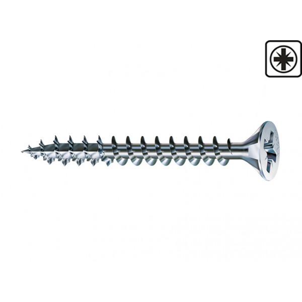 Spax - vite truciolare tsp pz2 3,5x40 zinc. bianco
