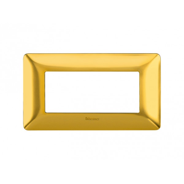 Placca 4 moduli matix bticino in tecnopolimero am4804gos oro satinato