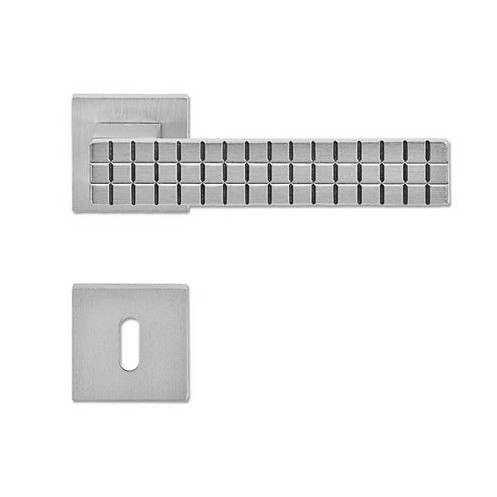 Man. perla r/b quadre 45x45 cromo satinato