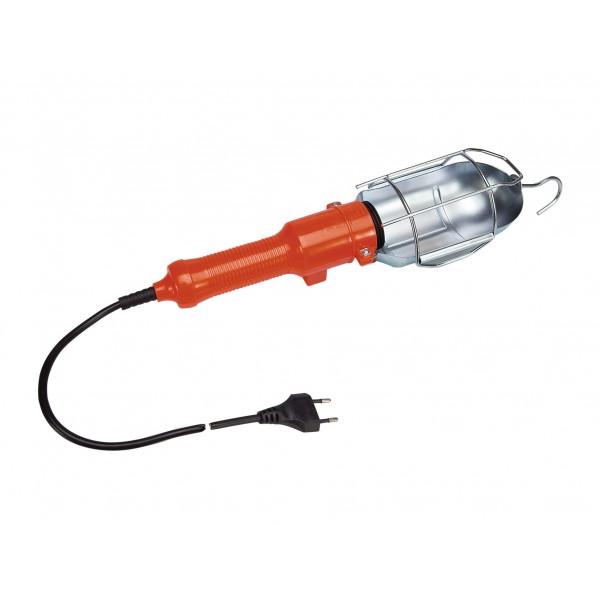 Portalampada e27 portatile con 5m di cavo h05vv-f