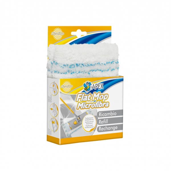 Ricambio flat mop antibacterial 40 cm.