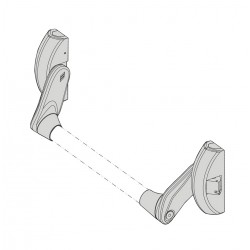 Maniglione antipanico fast push scr. laterale nero