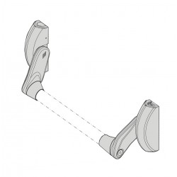 Maniglione antipan. fast push modulare s/scr. nero