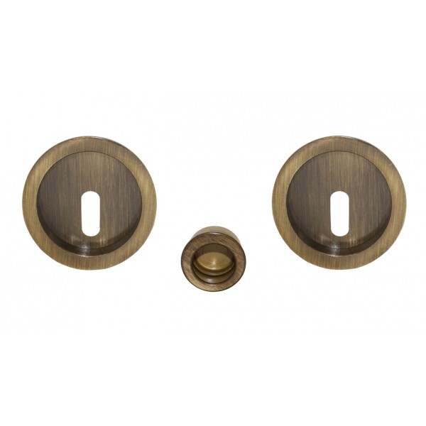 Kit scorr. tondo d. 50 f/chiave bronzato graff. lu
