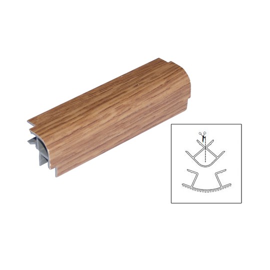 Multiangolo per zoccolo da cucina h 100 mm colore rovere naturale fiera