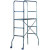 Trabattello miniponteggio acciaio Trio h.1,88 x 130 x 60 cm con piano lavoro 