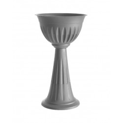Fioriera a colonna alba d43x74,5h colore grigio