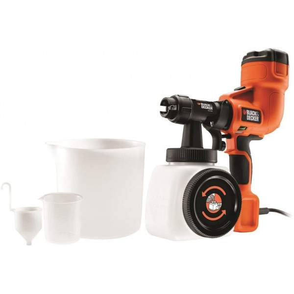 Pistola spruzzo compatta 400 w serbatoio 1200 ml Black+Decker HVLP200-QS