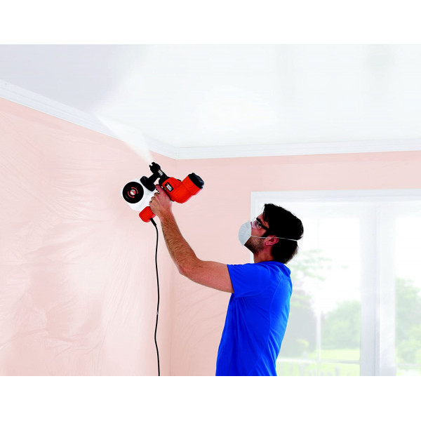 Pistola spruzzo compatta 400 w serbatoio 1200 ml Black+Decker HVLP200-QS