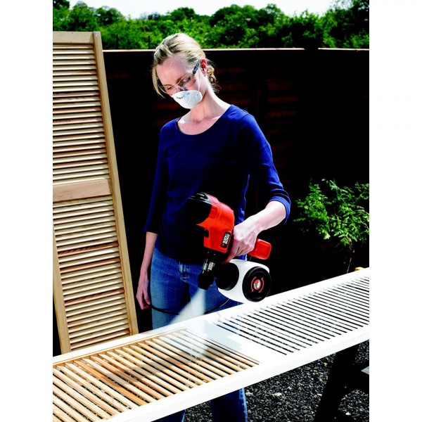 Pistola spruzzo compatta 400 w serbatoio 1200 ml Black+Decker HVLP200-QS