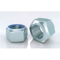 Dado autoblocc. m10 17mm cl. 8 (6s) zinc. bianco