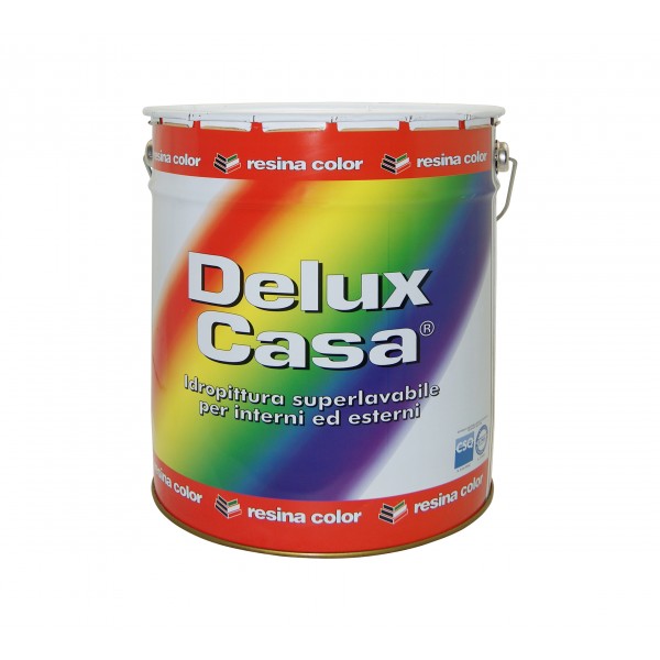 Idropittura superlavabile per interni / esterni 14 lt deluxe casa bianco