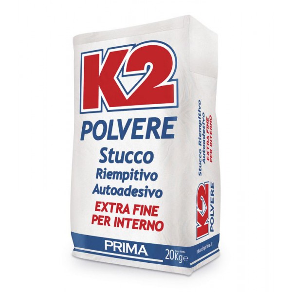 K2 - stucco in polvere 20 kg autoad interni bianco