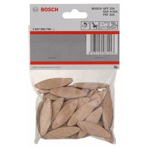 Giunzione in legno gr 0 45x15x4 mm (50 pz)