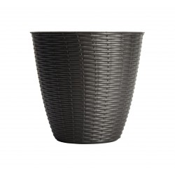 Portavaso paglia d29x27 cm. colore antracite