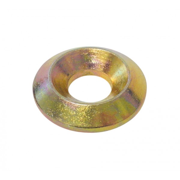 Ranella acciaio m10 / d. 32 mm z. giallo (100 pz)