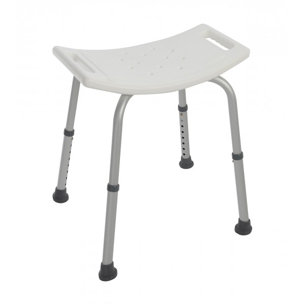 Sgabello doccia silver 56 x 48 x 56 cm bianco