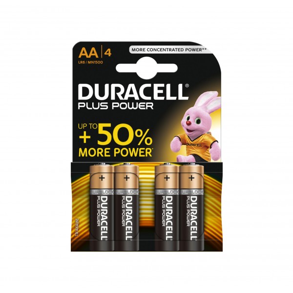 Batteria duracel plus power stilo 4pz.