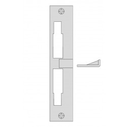 Contropiastra angolare rev. 37x185x11 mm nichelato
