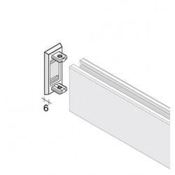 Fip piastra per fissag. a muro regol 32x50 mm nks