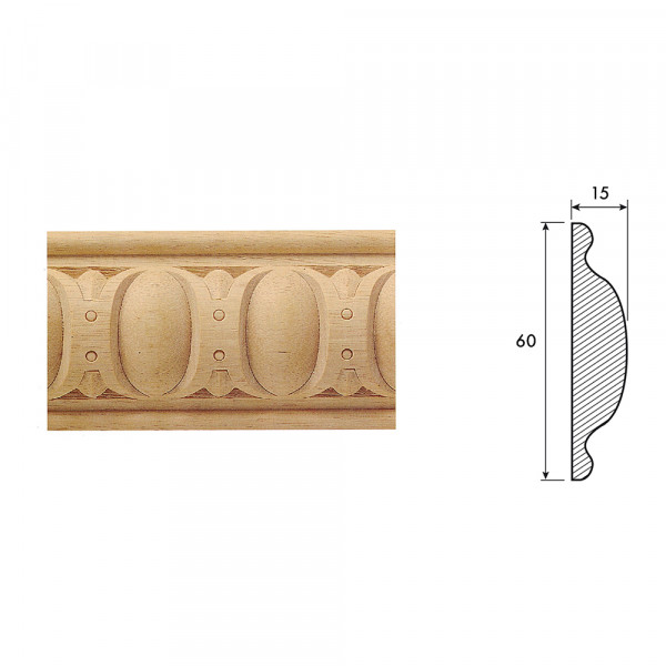 Cornice in legno art.5002/md/60