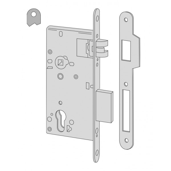 Serr. antip. heavy duty &quot;d&quot; f/cilindro e60 bt inox