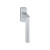 Martellina DK Hoppe Dublin con rosetta rettangolare 7x45 mm cromato satinato per porte da interni