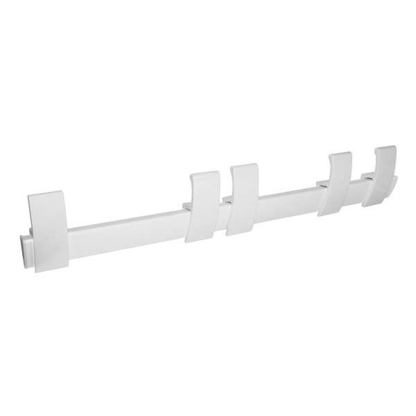 Portabito su barra mm.590bianco/bianco opaco