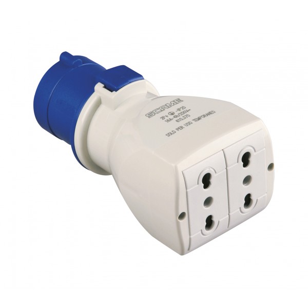 Adattatore 200÷250v~ con spina iec309 16a 2p+t , 2