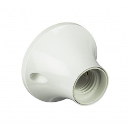 Kit - portalampada e27 da soffitto bianco