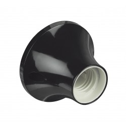 Kit - portalampada e27 da soffitto nero