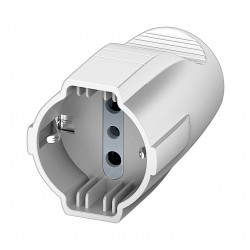 Presa volante tipo p30 2p+t 16a colore bianco