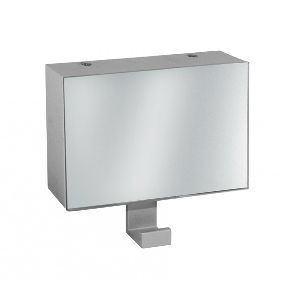 Portabito a specchio 1 gancioargento metallizzato