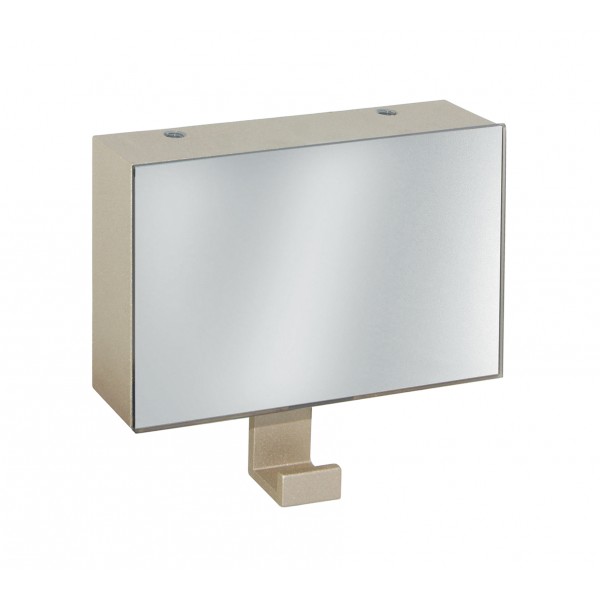 Portabito a specchio 1 ganciochampagne metallizzat