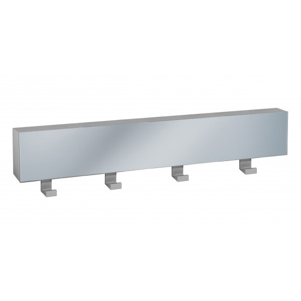 Portabito a specchio 4 ganciargento metallizzato o