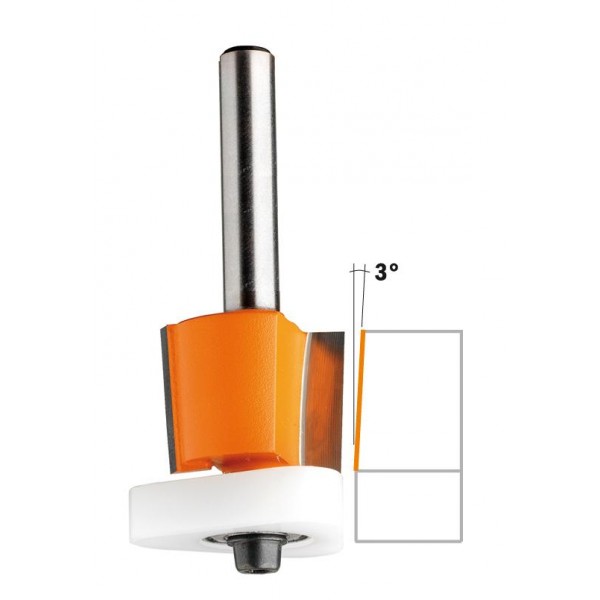 Fresa rifilare z2 d=19 s=6 l=59,3 cusc. triang.