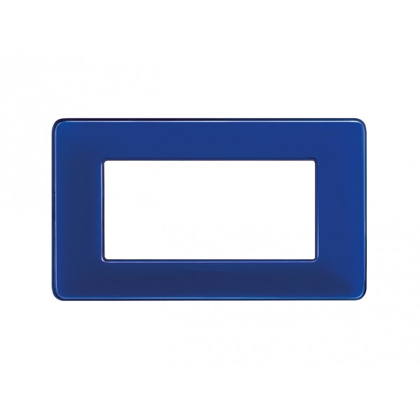 Placca 4 moduli matix bticino in tecnopolimero am4804cbu cobalto