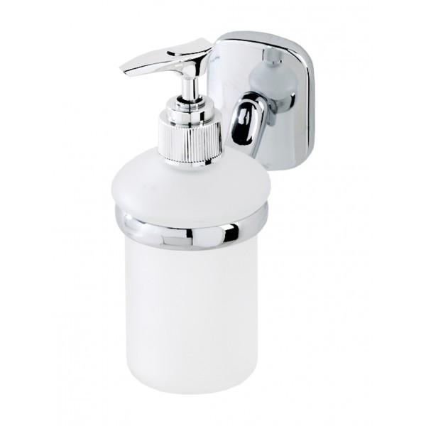 Dispenser in cromo/vetro satinato serie vera