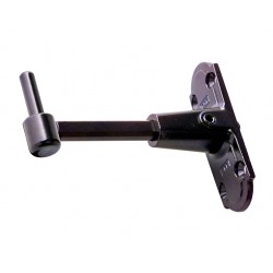 Cardine+piastra 25x90x86-115 gr2 nero abaco reg.