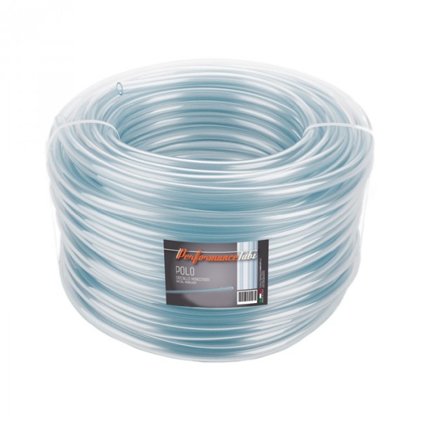 Tubo per alimenti e agenti chimici diametro 8-12 mm. polo cristallo almaplast 1 metro