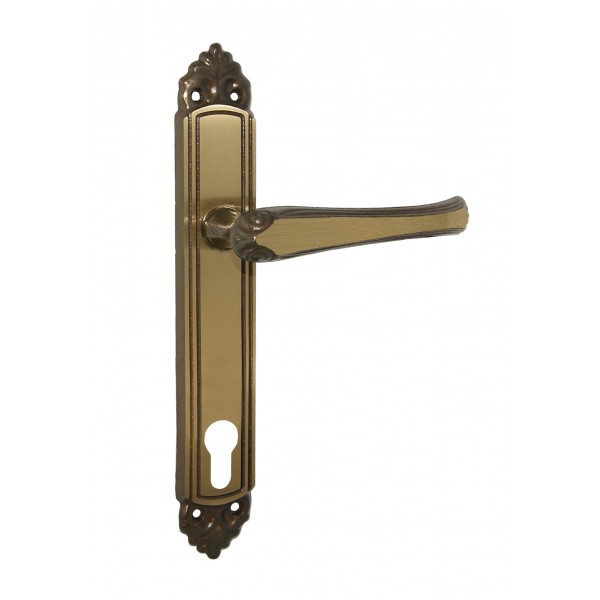 Man. fiorella placca int. 85 yale bronzato satin.
